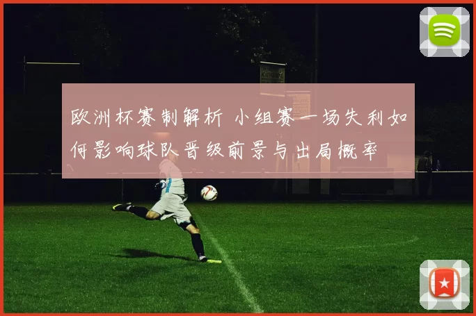 欧洲杯赛制解析 小组赛一场失利如何影响球队晋级前景与出局概率